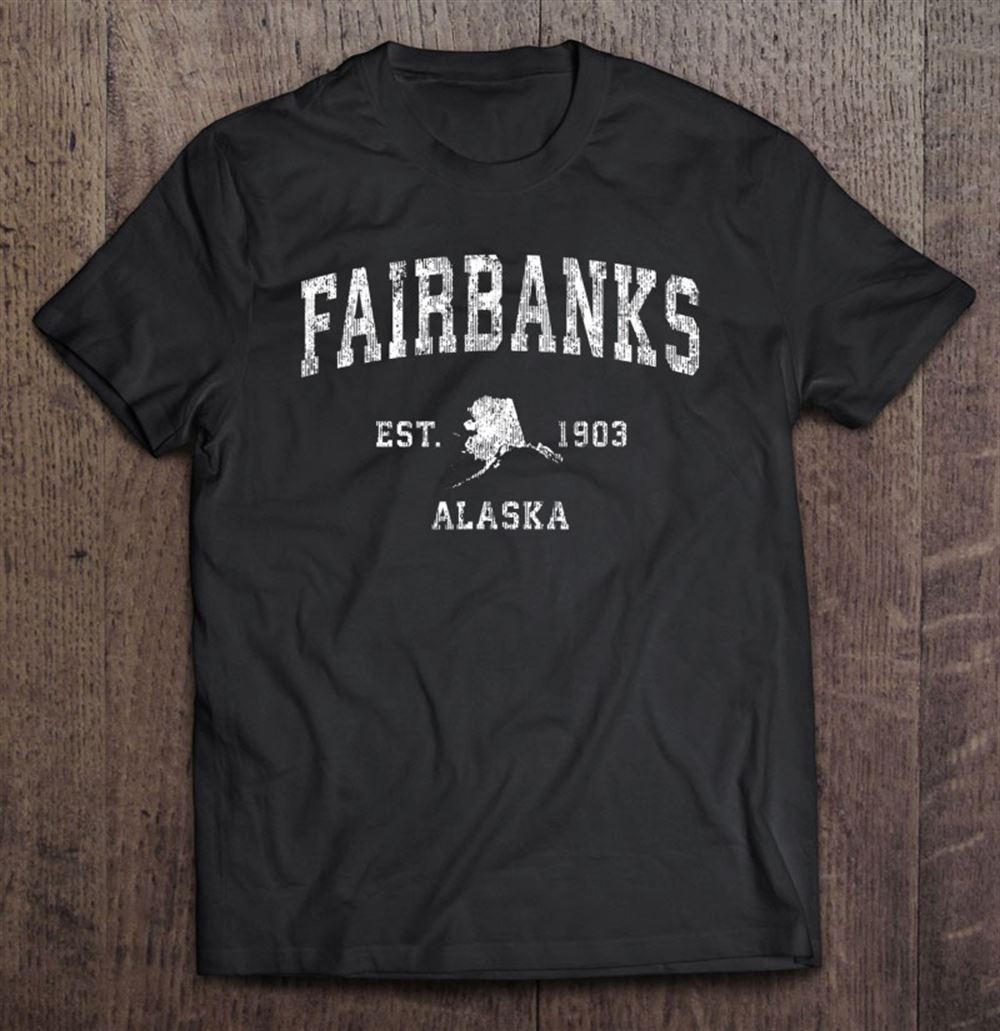 Great Fairbanks Alaska Ak Vintage Athletic Sports Design 