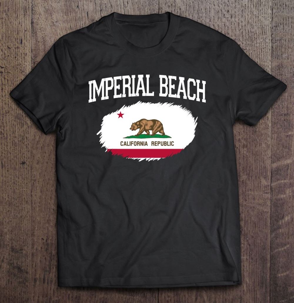 Great Imperial Beach Ca California Flag Vintage Sports Men Women 