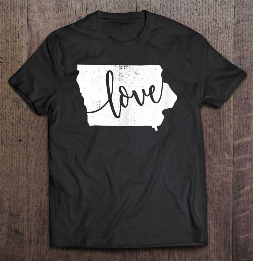 Happy Iowa Love State Ia Home Vintage Gift 