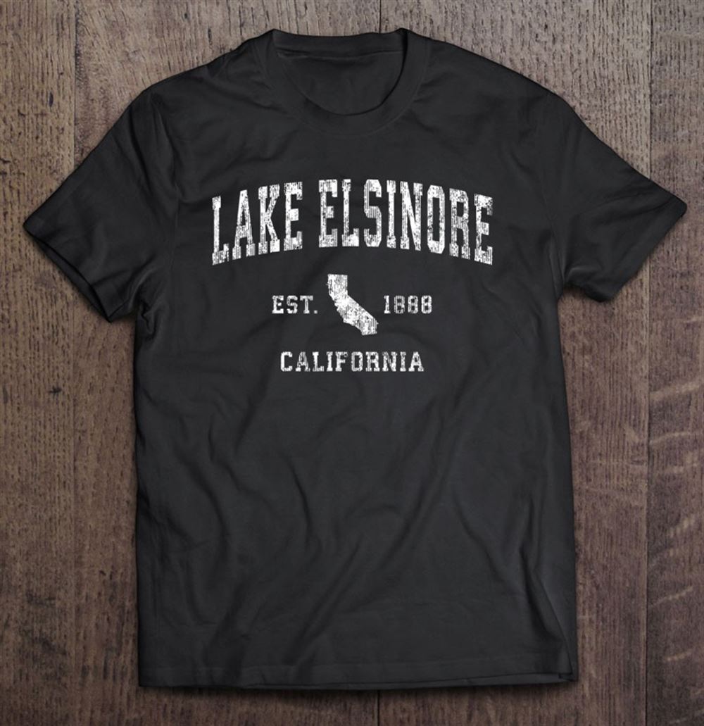 Awesome Lake Elsinore California Ca Vintage Athletic Sports Design 