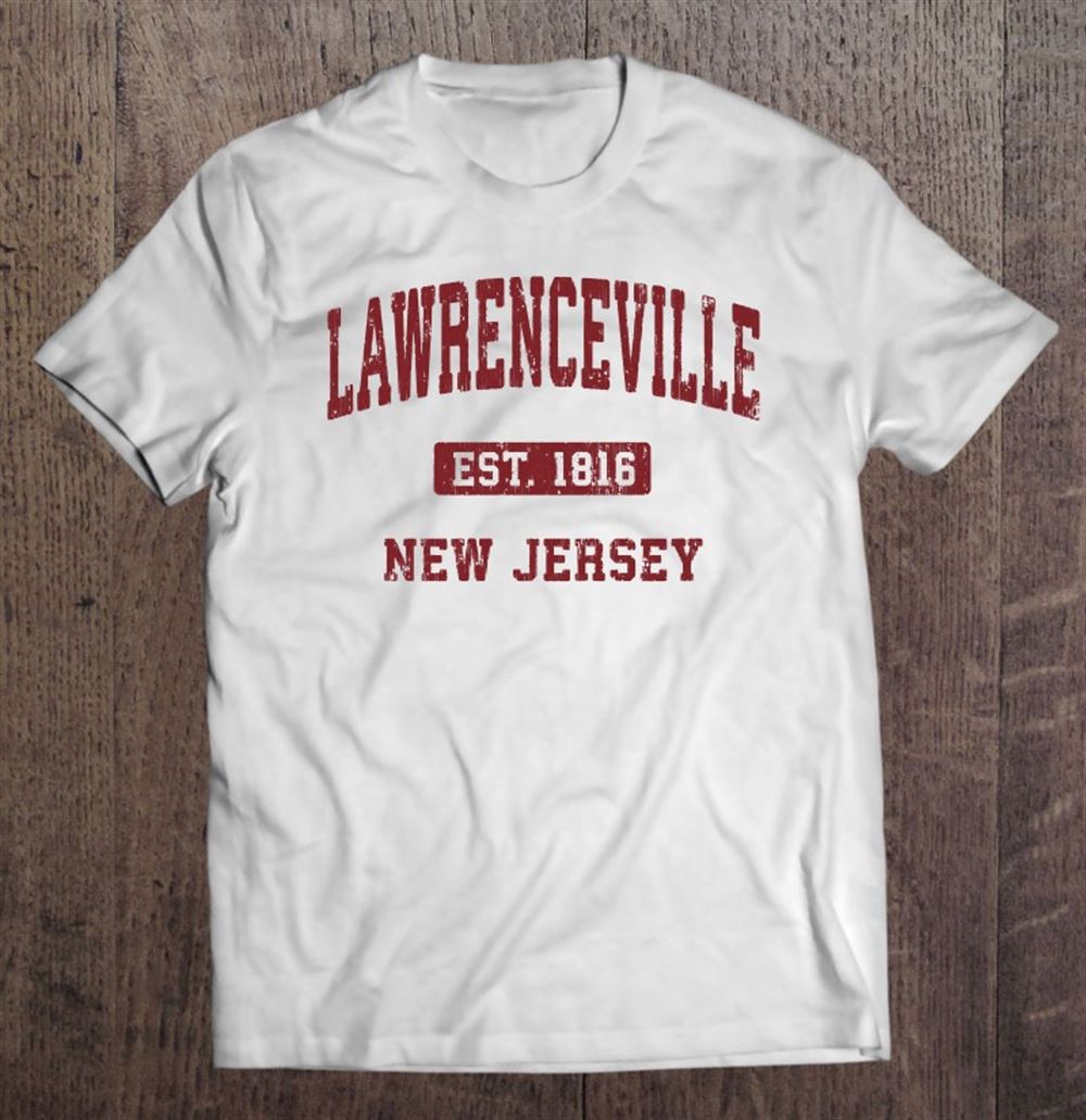 Interesting Lawrenceville New Jersey Nj Vintage Athletic Sports Design Pullover 