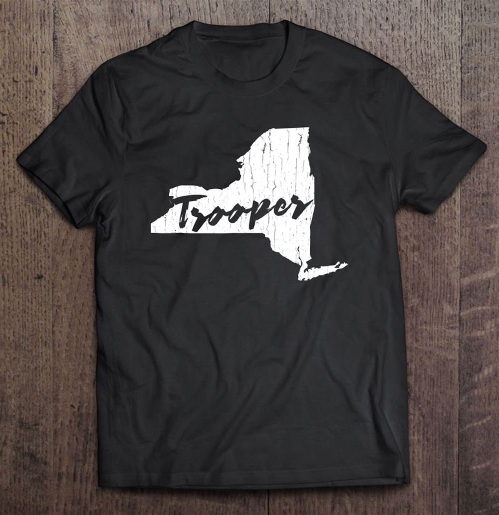 Happy New York State Trooper Distressed Graphic 