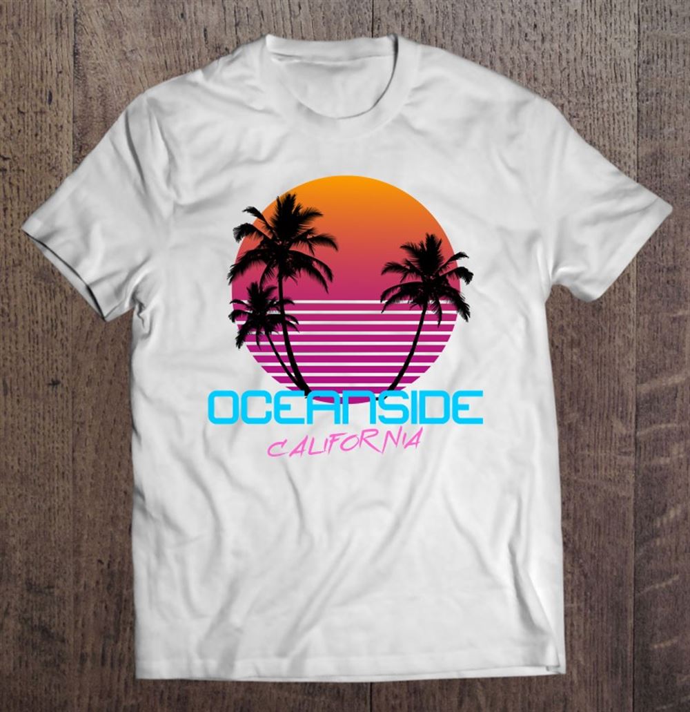 Happy Oceanside California Retro 80s 