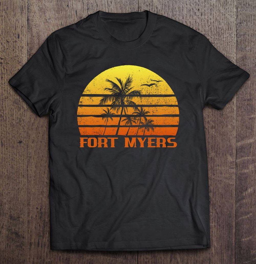 Limited Editon Retro Beach Fort Myers Fl Vintage Sunset 