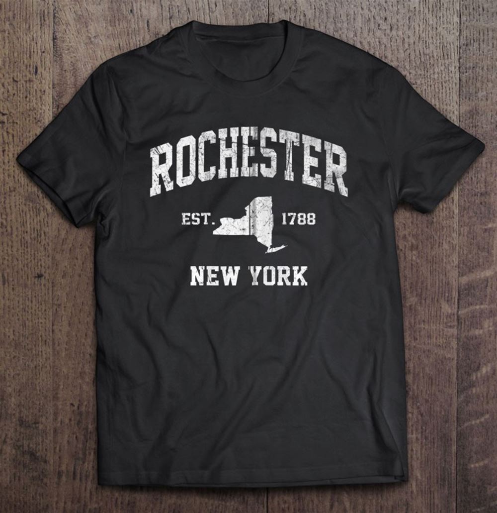 Attractive Rochester New York Ny Usa Vintage State Athletic Style Gift Zip 