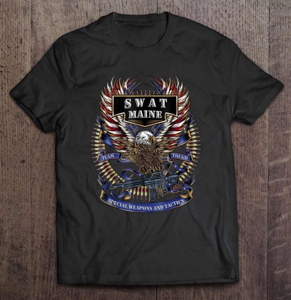 Special Swat Police Shirt Maine State Swat Team 