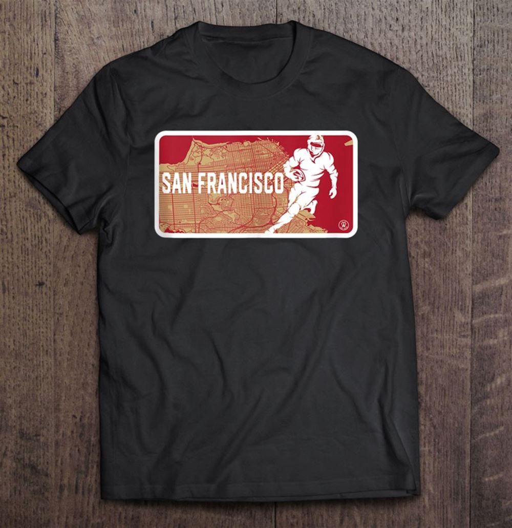 Limited Editon Vintage San Francisco Football Player Street Map 