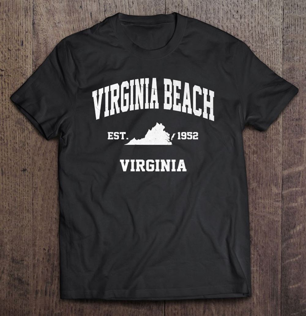 Gifts Virginia Beach Va Usa Vintage State Athletic Style Gift Pullover 