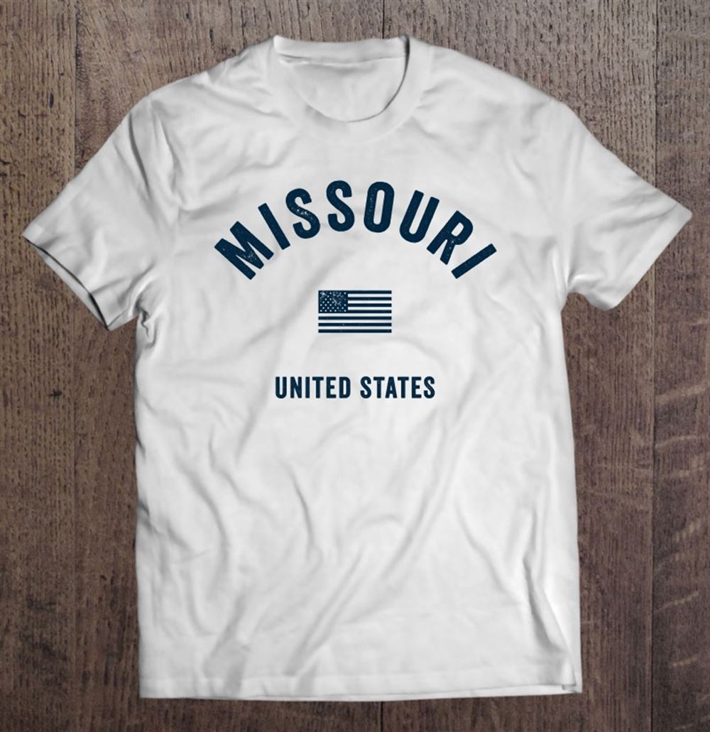 Limited Editon Missouri Vintage American Us Flag Sports Navy Print Design 