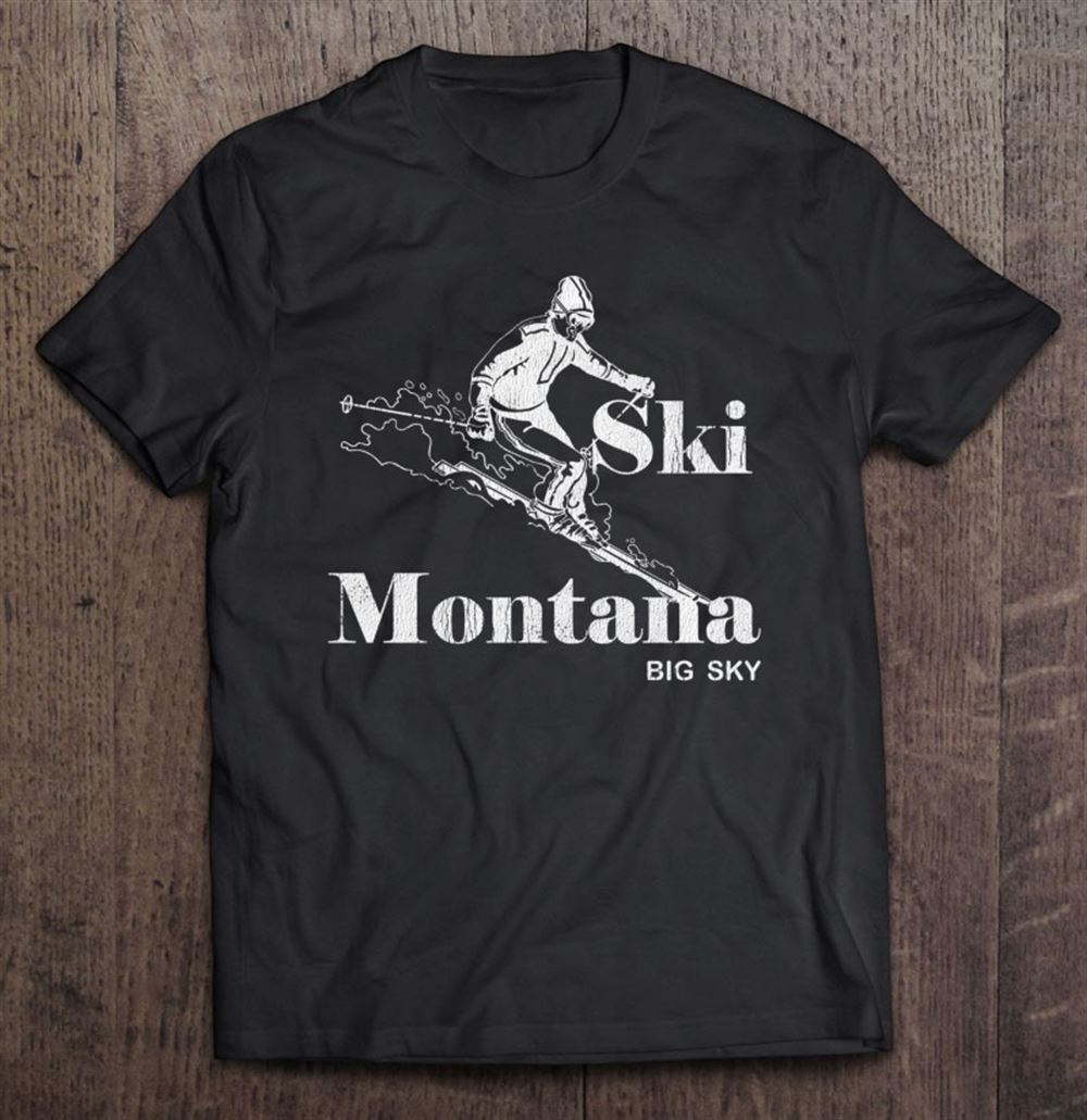 Amazing Montana Skiing Big Sky Ski Tee 