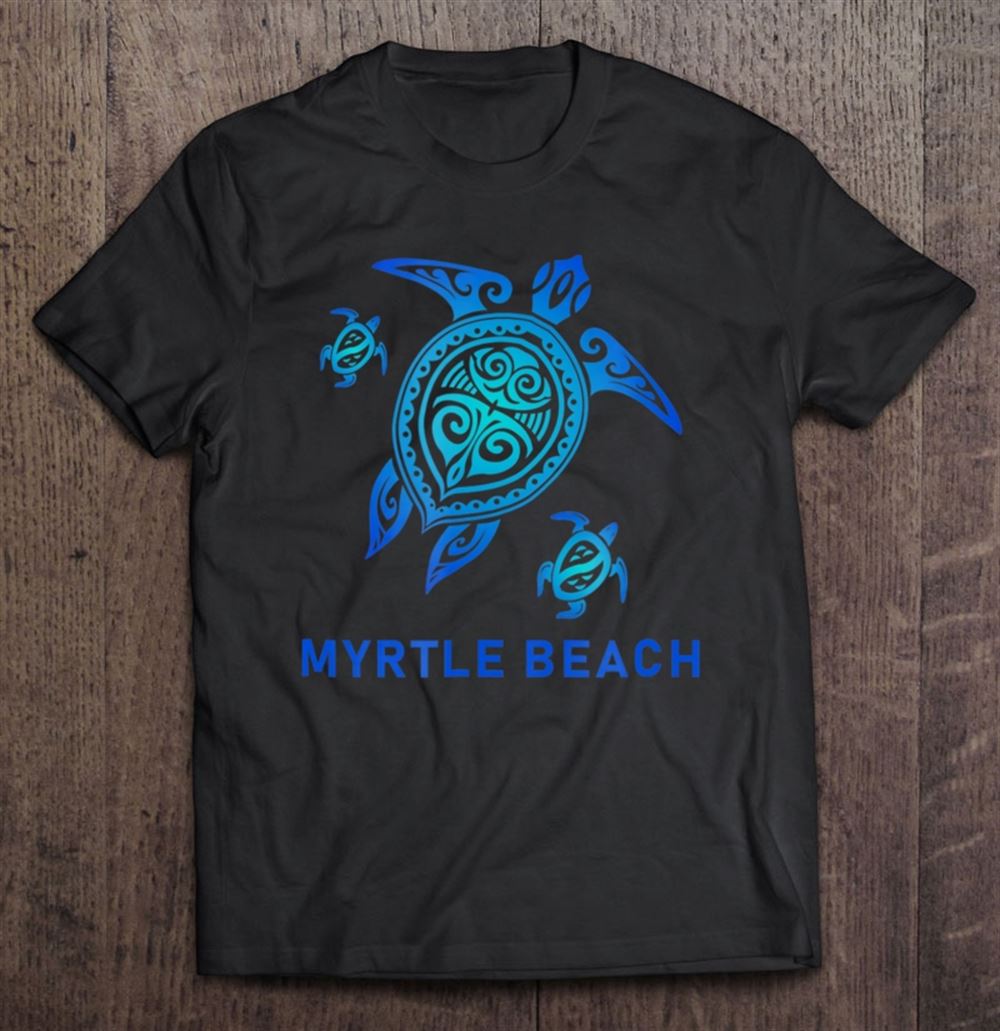 Attractive Myrtle Beach South Carolina Sea Blue Tribal Turtle 
