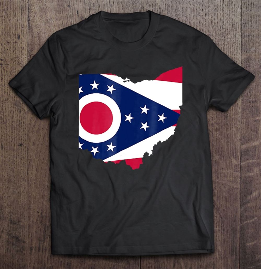 Happy Ohio Flag State Of Ohio Outline Home Shirt 