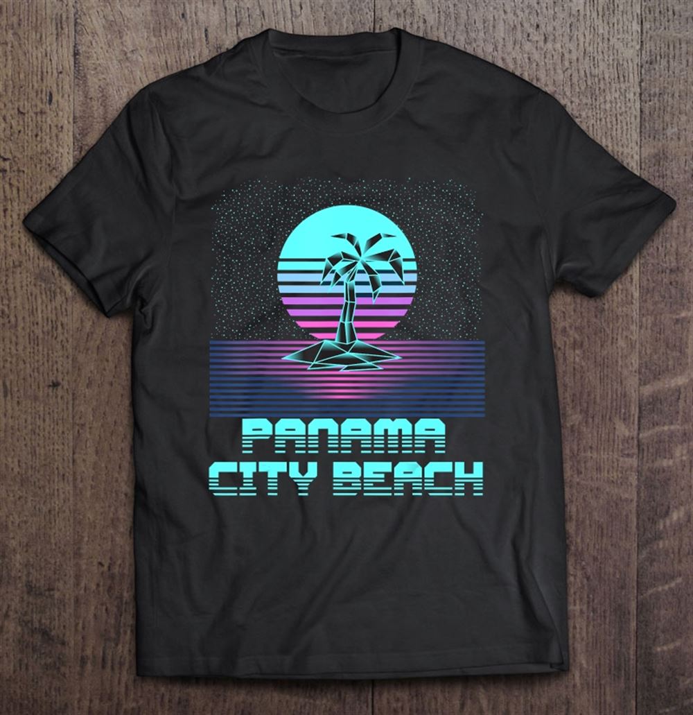 Awesome Panama City Beach Fl Retro Vintage 80s Palm Tree 