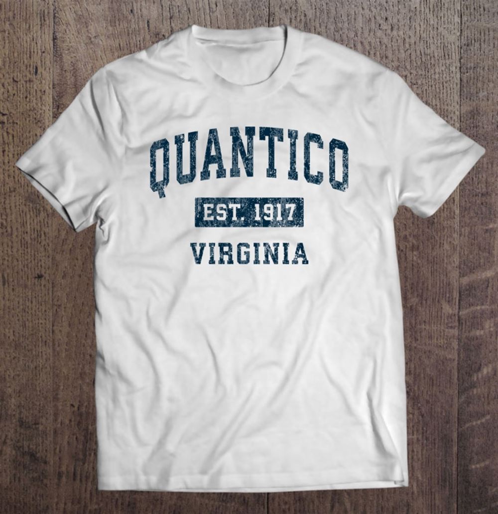 Special Quantico Virginia Va Vintage Sports Design Navy Print Pullover 