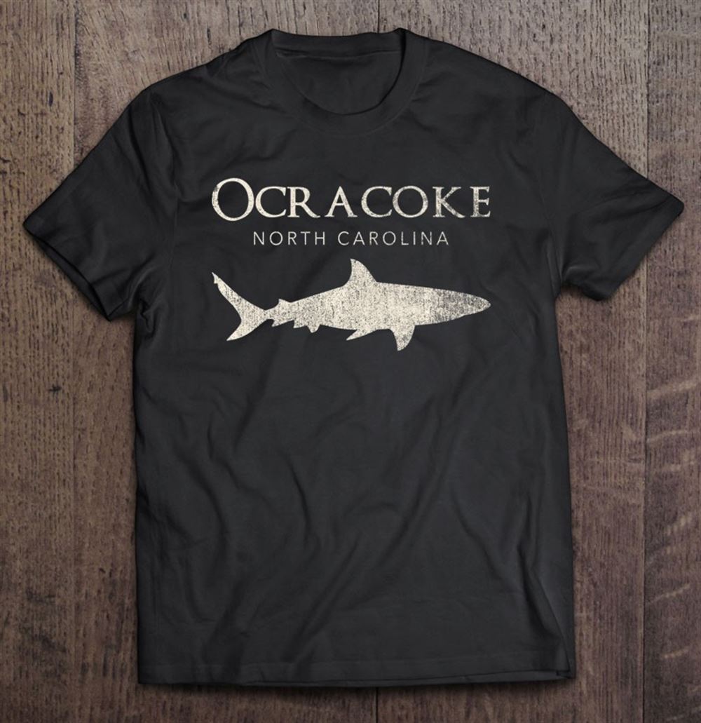 Gifts Retro Ocracoke Nc Shark 