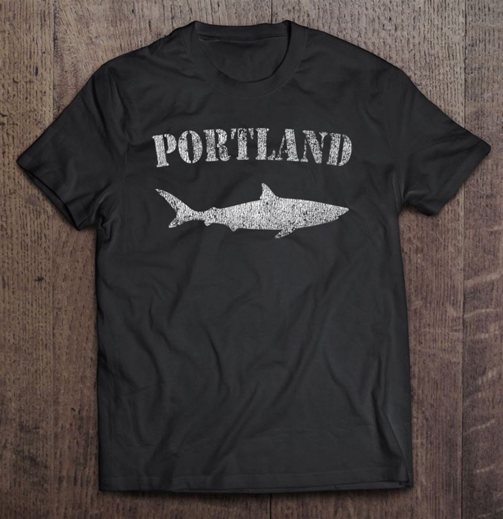 Special Retro Portland Maine Shark Shark Me Souvenir 