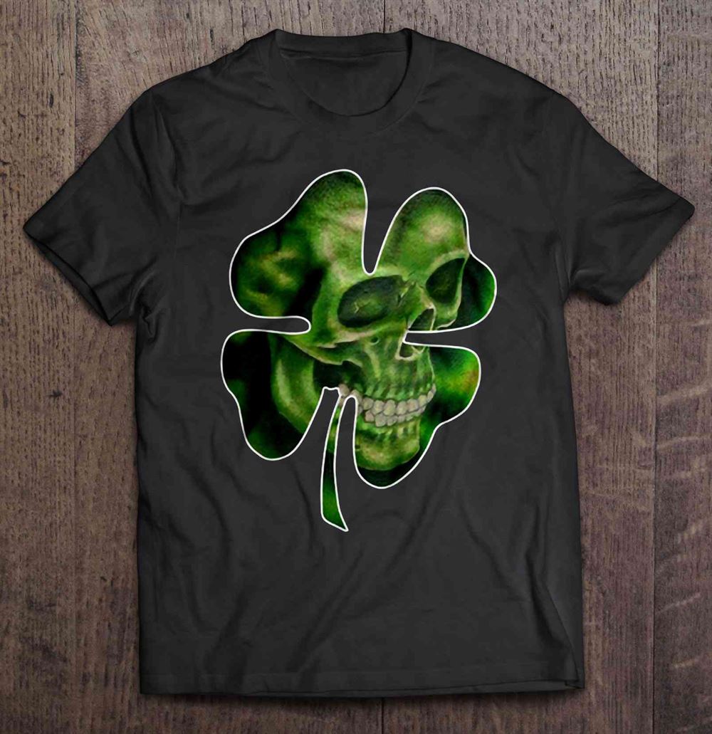 Attractive Skull In Clover Leaf 