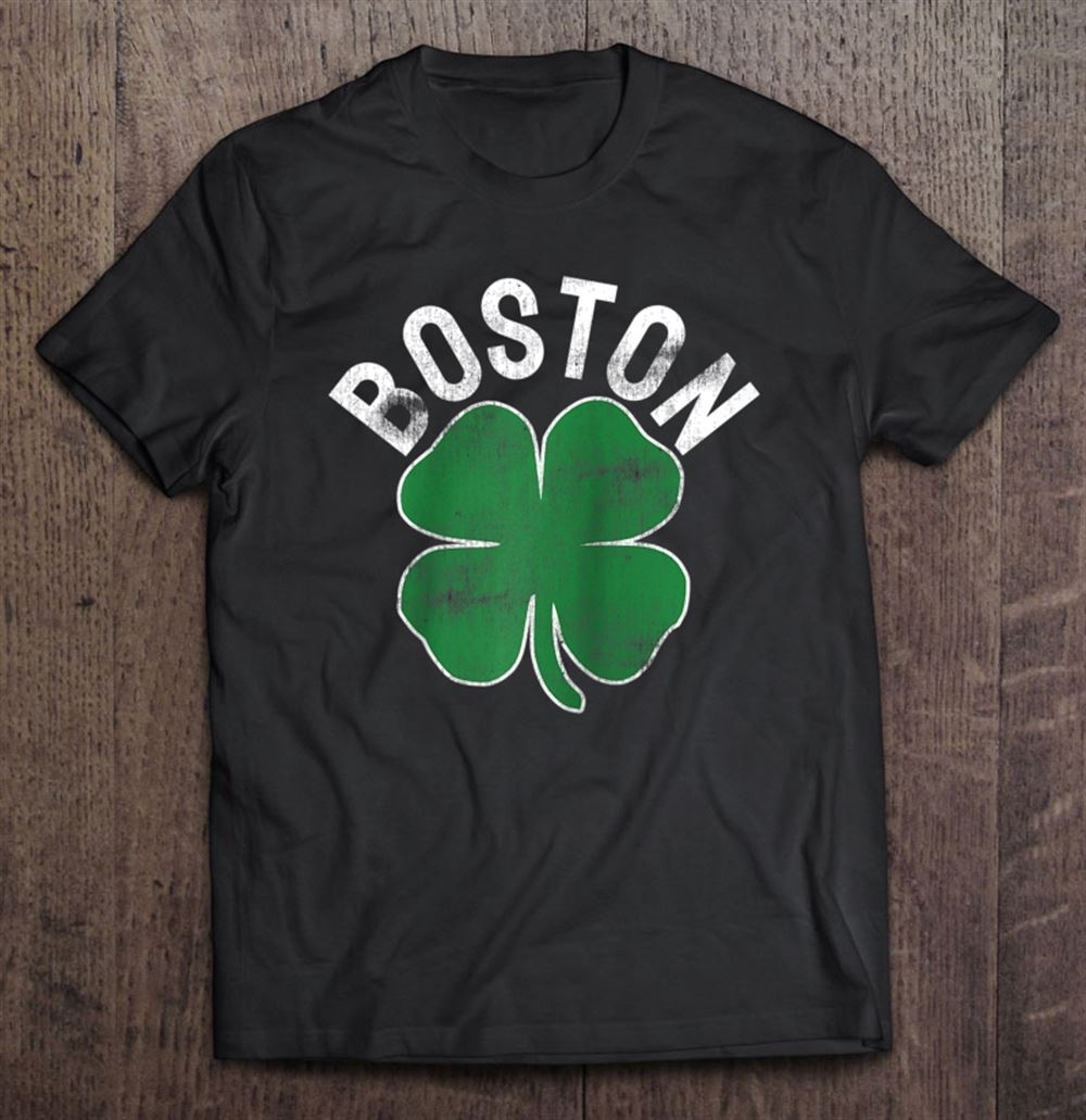 Awesome St Patricks Day Shamrock Massachusetts Boston Irish Green Raglan Baseball Tee 