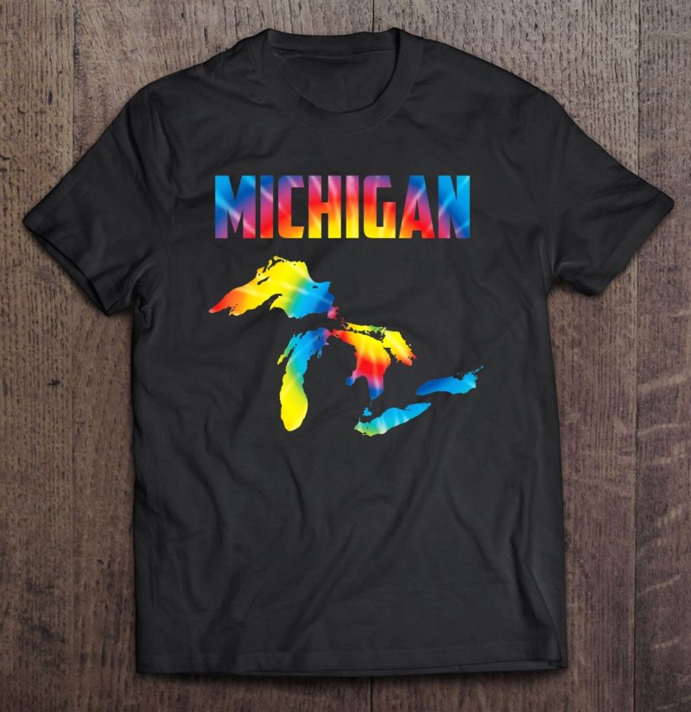 Limited Editon The Great Lakes Largest Water Retro Color Michigan Mi Pride 