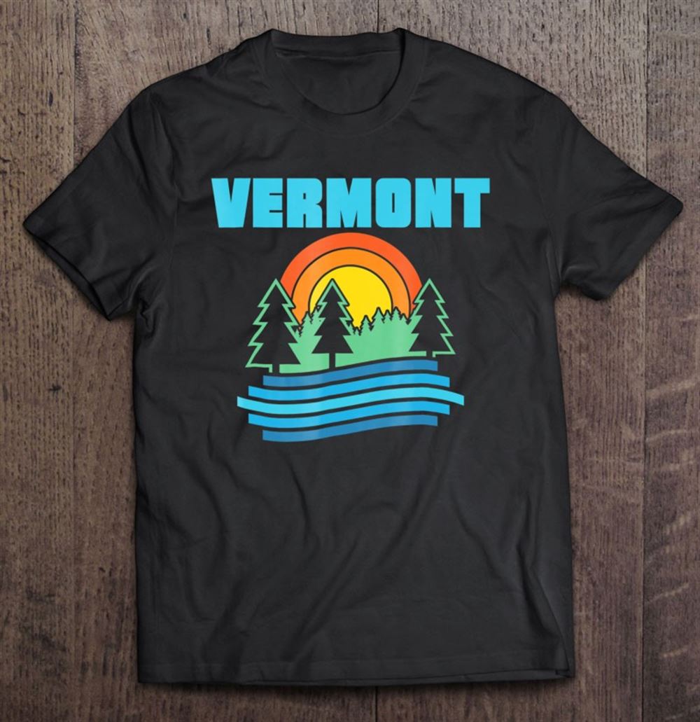 Best Vermont Outdoors Tree River Design Vintage Nature 