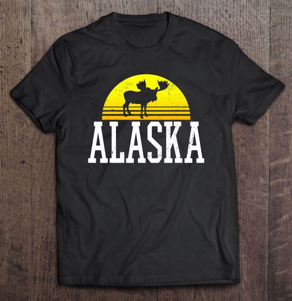 Happy Vintage Alaska Usa America Moose 