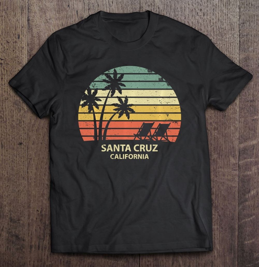Happy Vintage California Santa Cruz Beach Cool Retro Pullover 