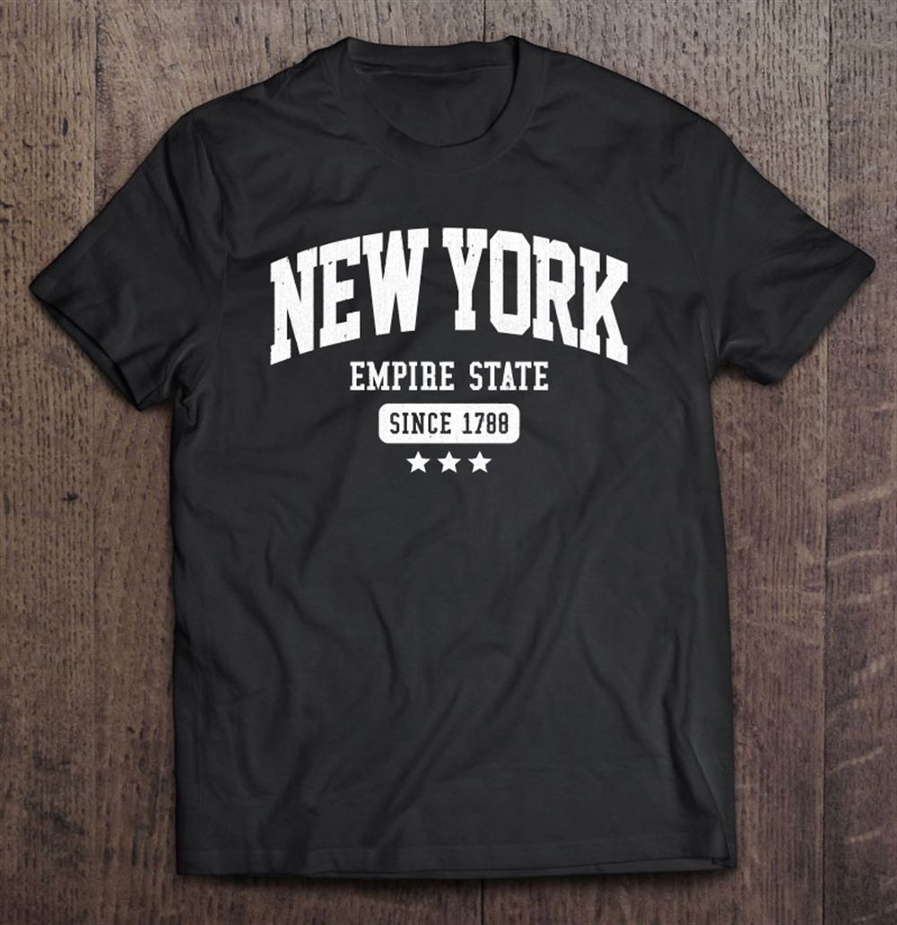 Awesome Vintage New York Empire State Nyc Weathered Dark 