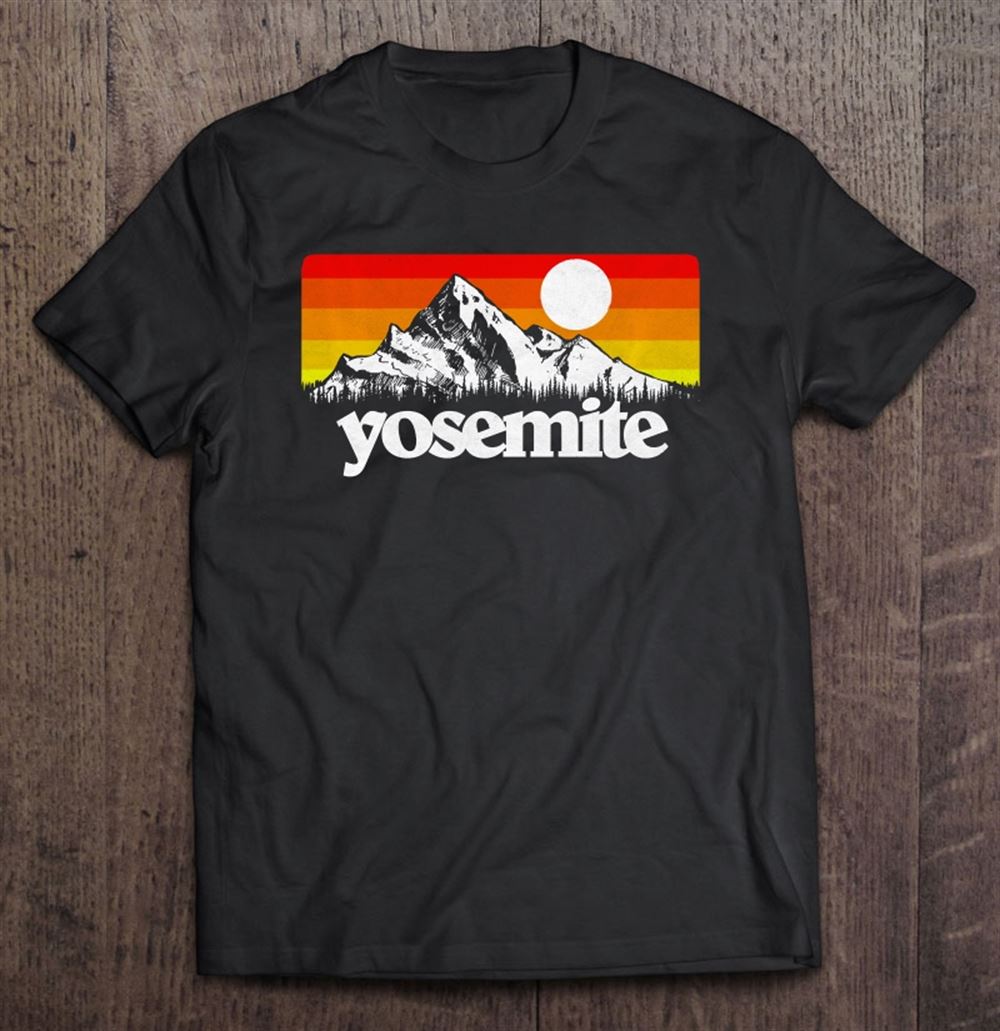Promotions Vintage Yosemite National Park Retro Mountains Sun 