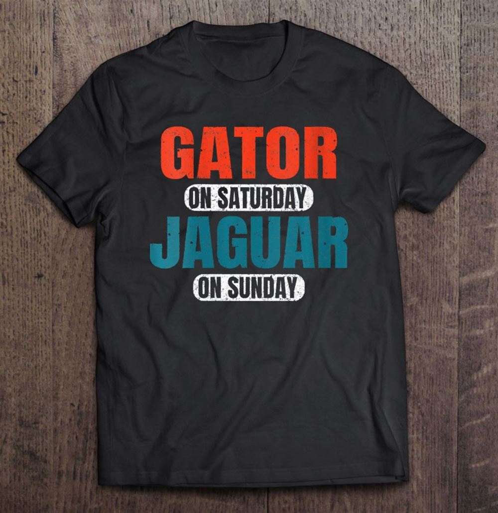 Gifts Womens Gator On Saturday Jaguar On Sunday Jacksonville Gift Ideas 