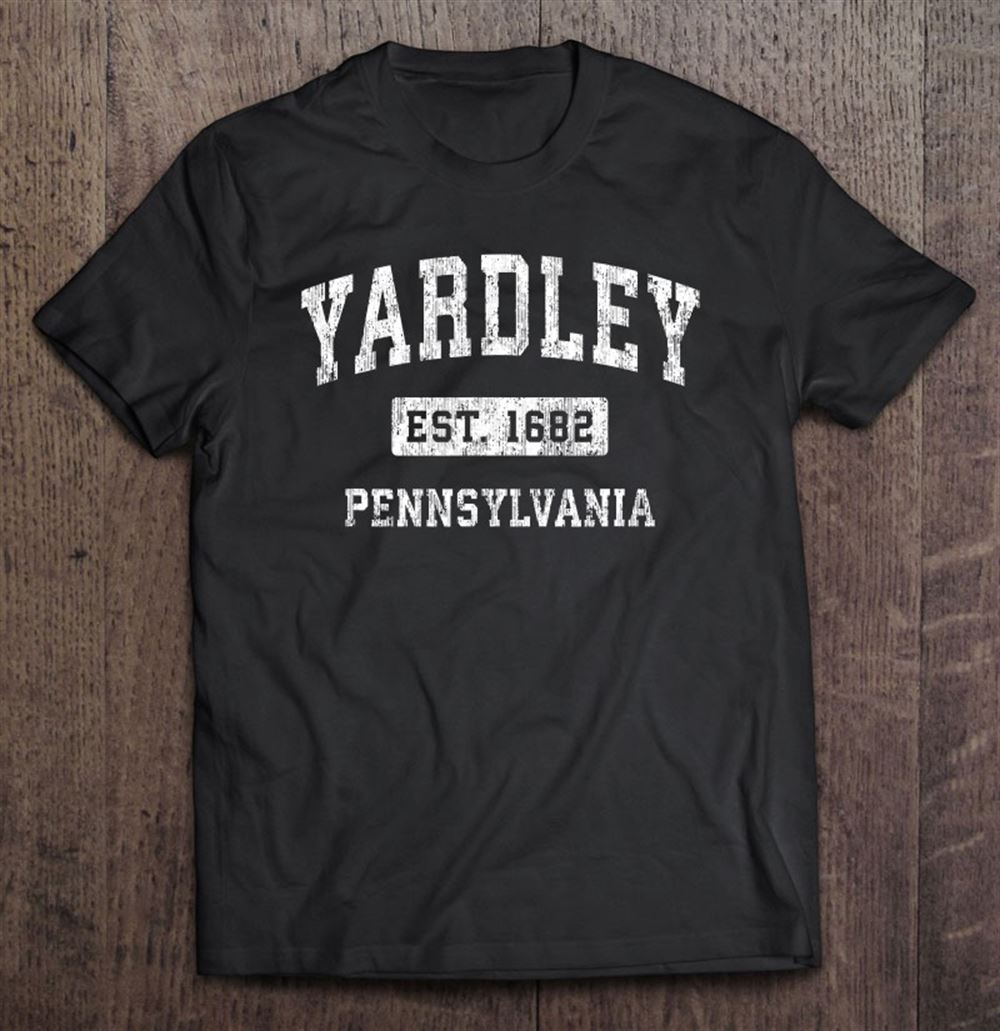 Attractive Yardley Pennsylvania Pa Vintage Established Sports Design 