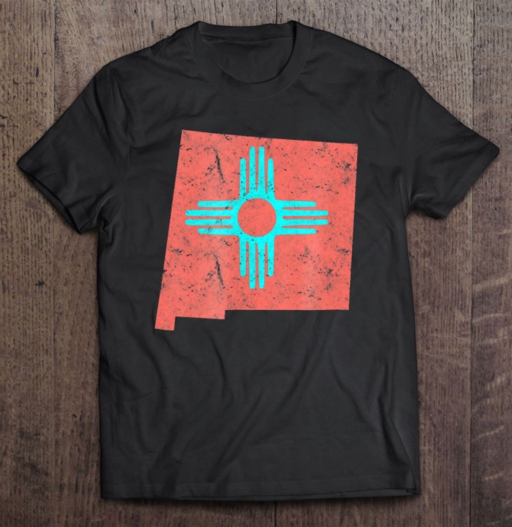 Attractive Zia Symbol New Mexico Shirt Vintage Turquoise Christmas 