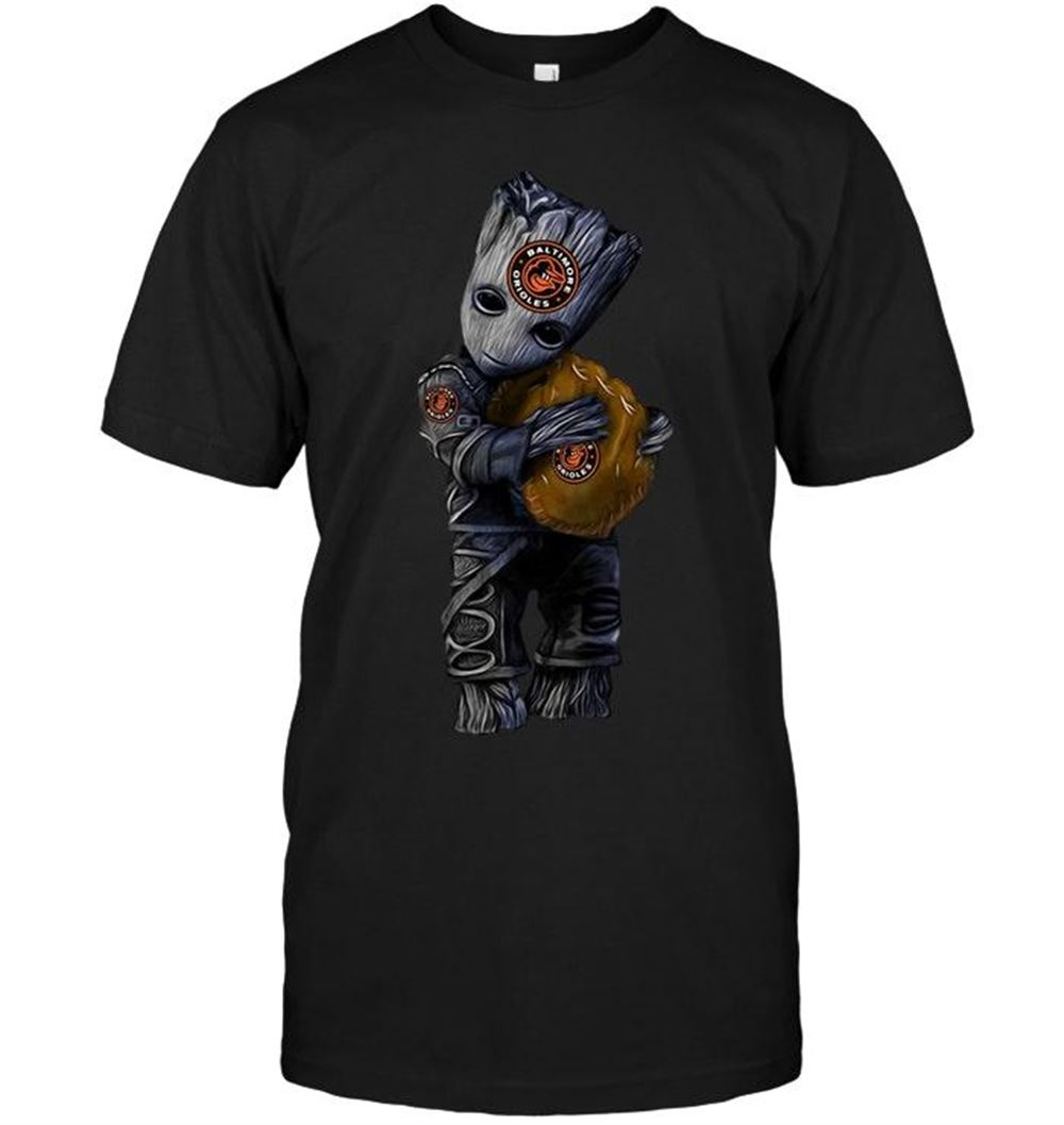 Awesome Mlb Baltimore Orioles Groot Hugs Baltimore Orioles Shirt 
