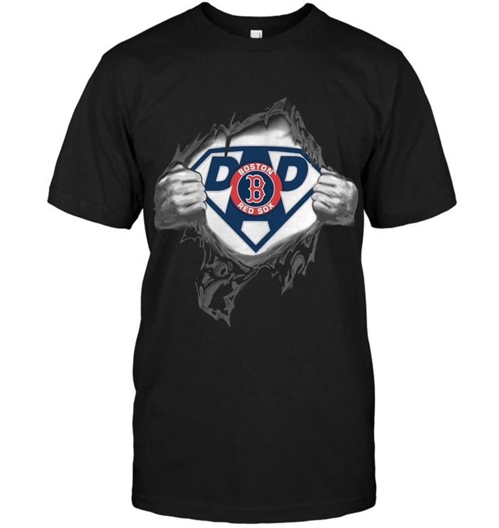 High Quality Mlb Boston Red Sox Dad Superman Shirt 