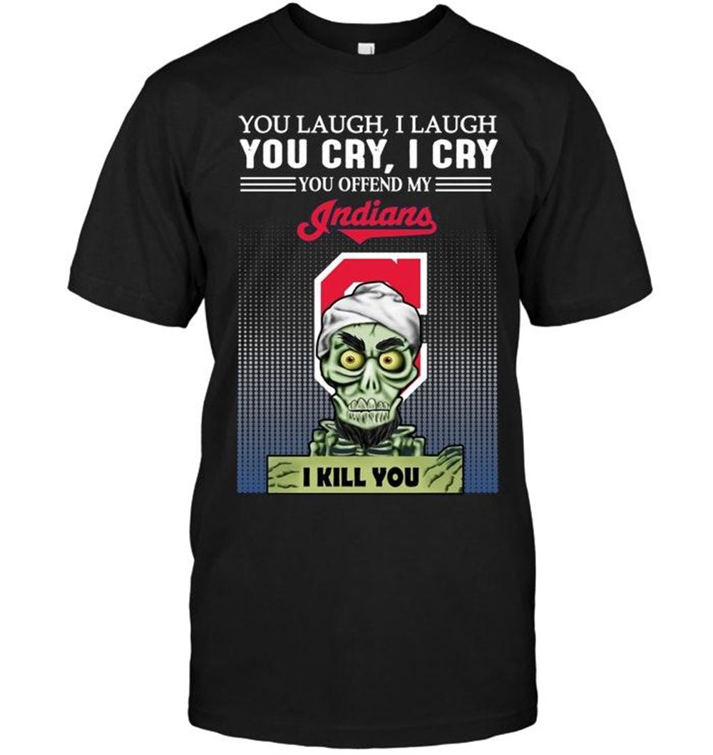 Awesome Mlb Cleveland Indians Achmed Offend My Cleveland Indians I Kill You Shirt 