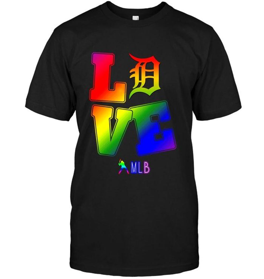 Promotions Mlb Detroit Tigers Love Detroit Tigers Lgbt Shirt 