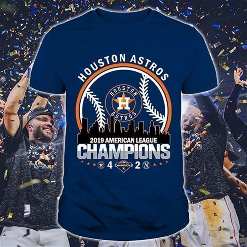 Awesome Mlb Houston Astros 2019 American League Champions The Beatles New York Yankees T Shirt 