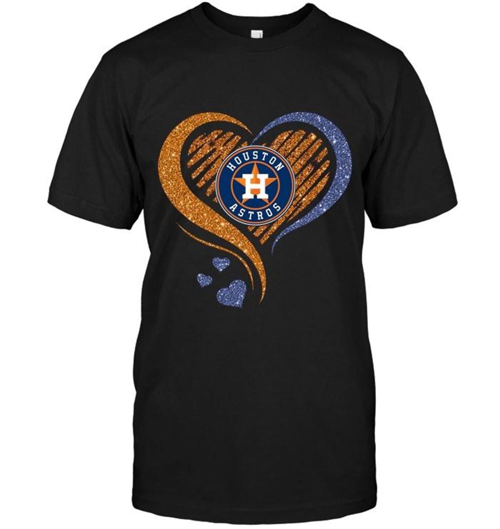 Happy Mlb Houston Astros Heart Glittering Shirt 