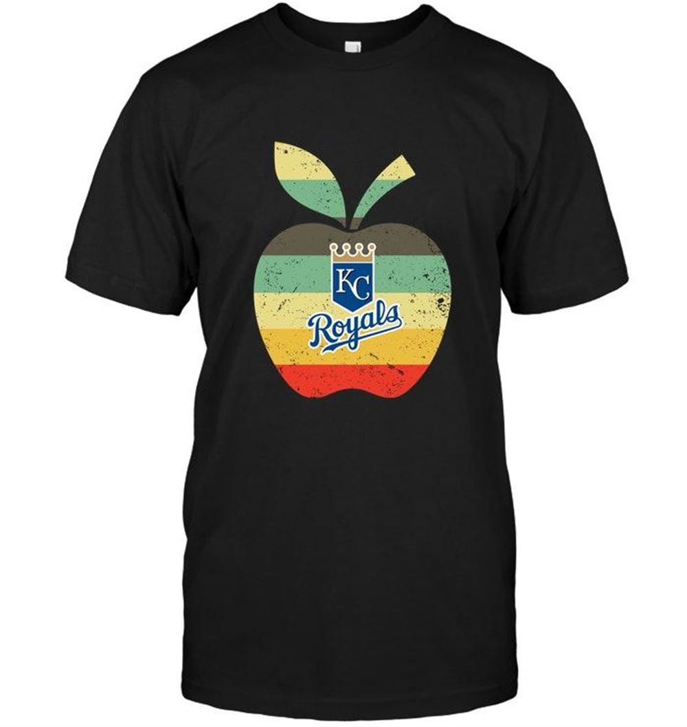 Happy Mlb Kansas City Royals Teacher Apple Retro Shirt 