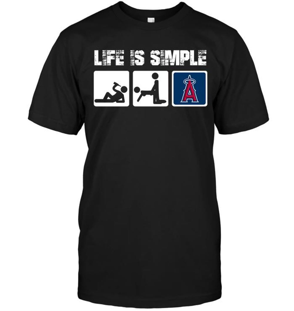 High Quality Mlb Los Angeles Angels Life Is Simple 