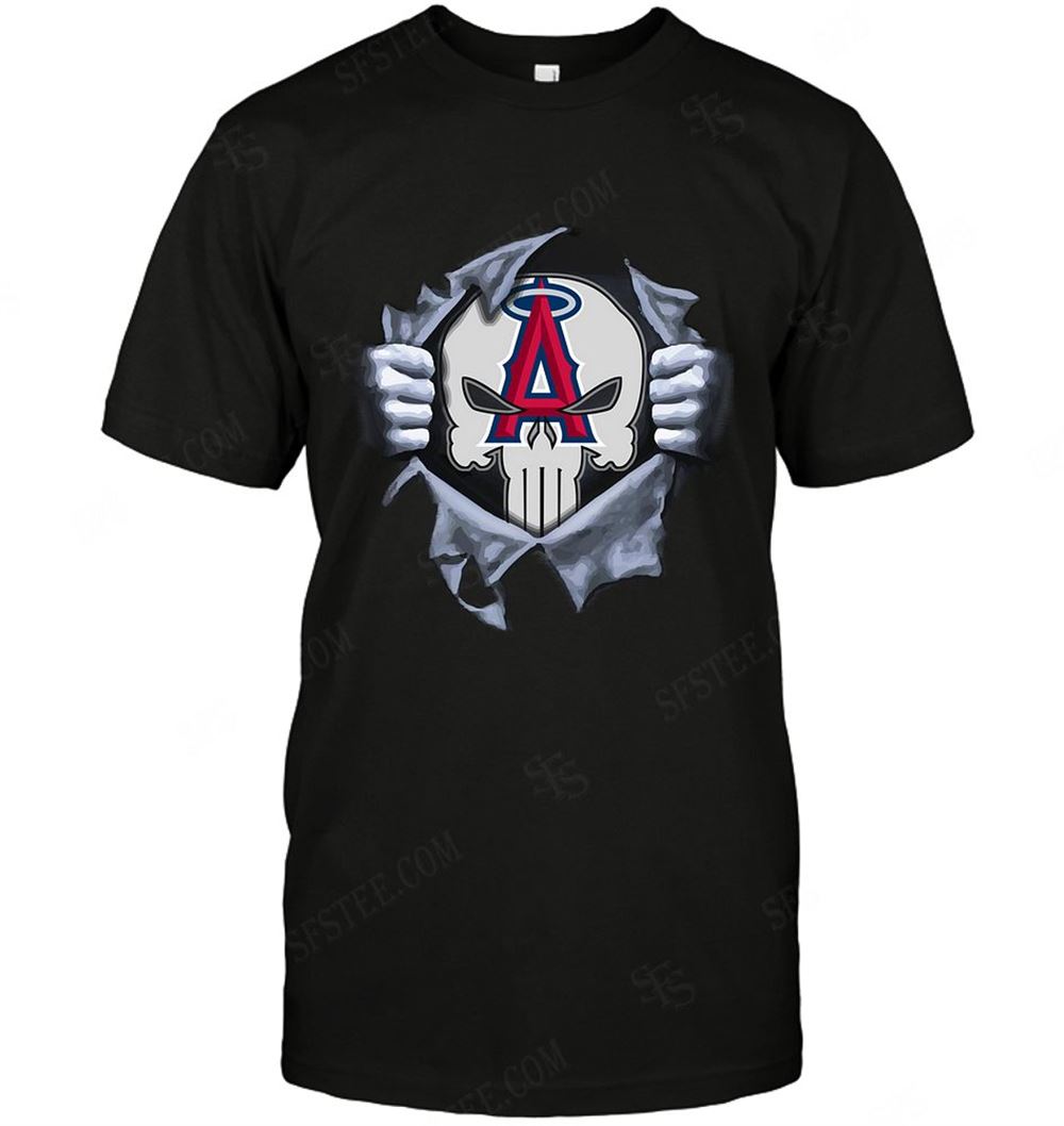 Happy Mlb Los Angeles Angels Of Anaheim Punisher Logo Dc Marvel Jersey Superhero Avenger 