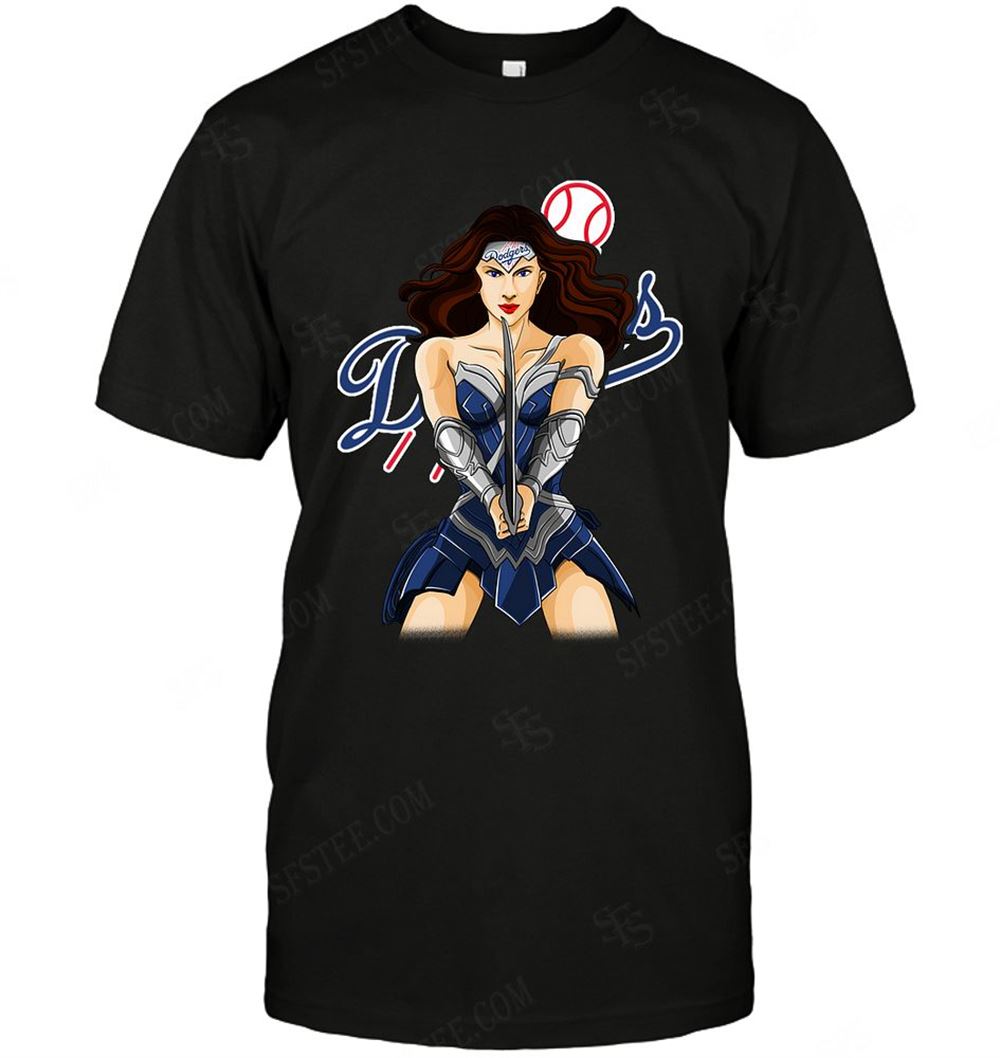 Awesome Mlb Los Angeles Dodgers Wonderwoman Dc Marvel Jersey Superhero Avenger 