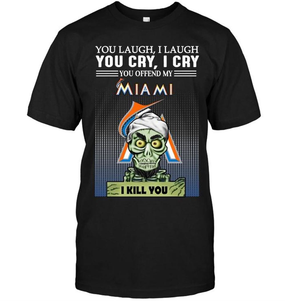 Best Mlb Miami Marlins Achmed Offend My Miami Marlins I Kill You Shirt 