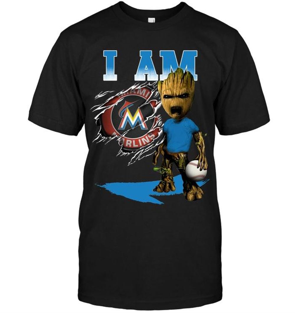 Special Mlb Miami Marlins I Am Miami Marlins Groot Shirt 