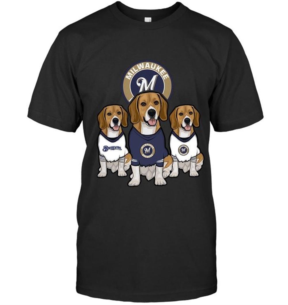 Promotions Mlb Milwaukee Brewers Beagles Fan Shirt 