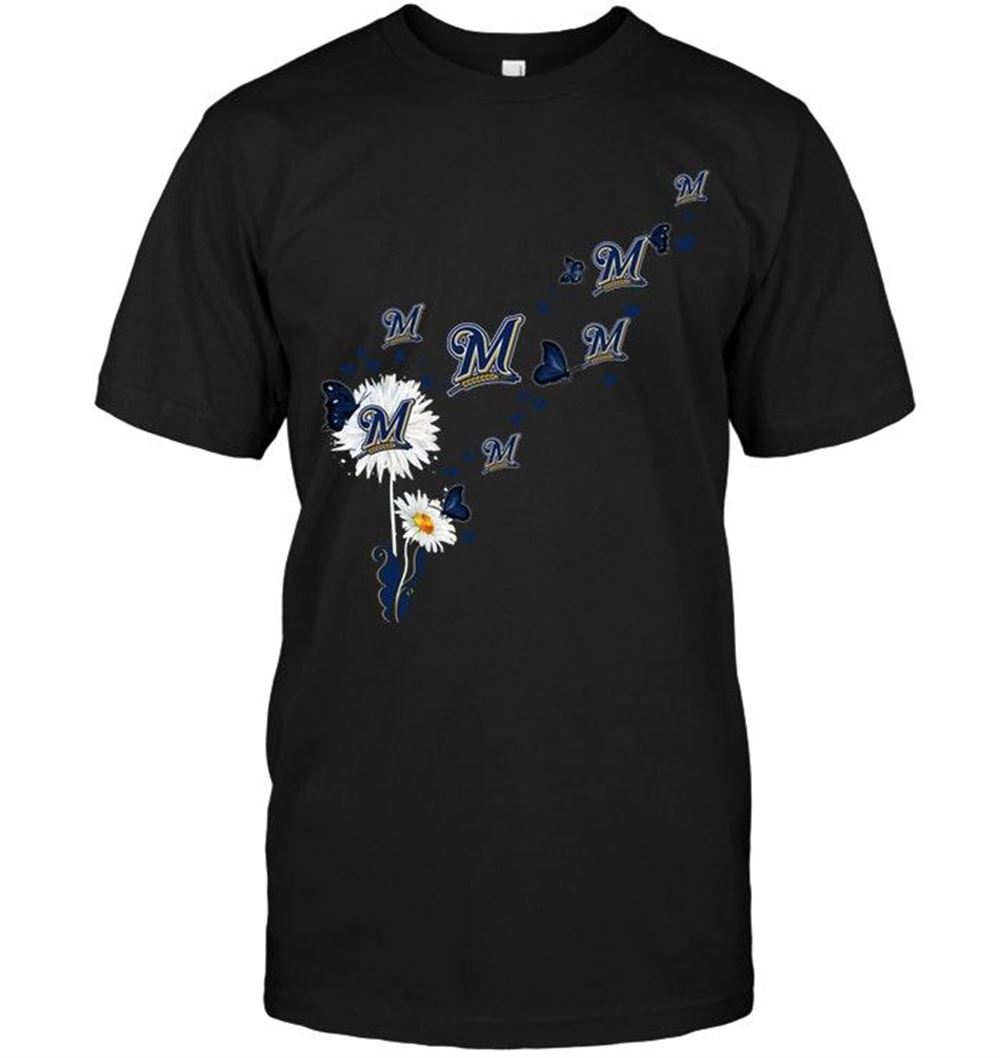 Special Mlb Milwaukee Brewers Daisy Butterfly Fan Shirt 