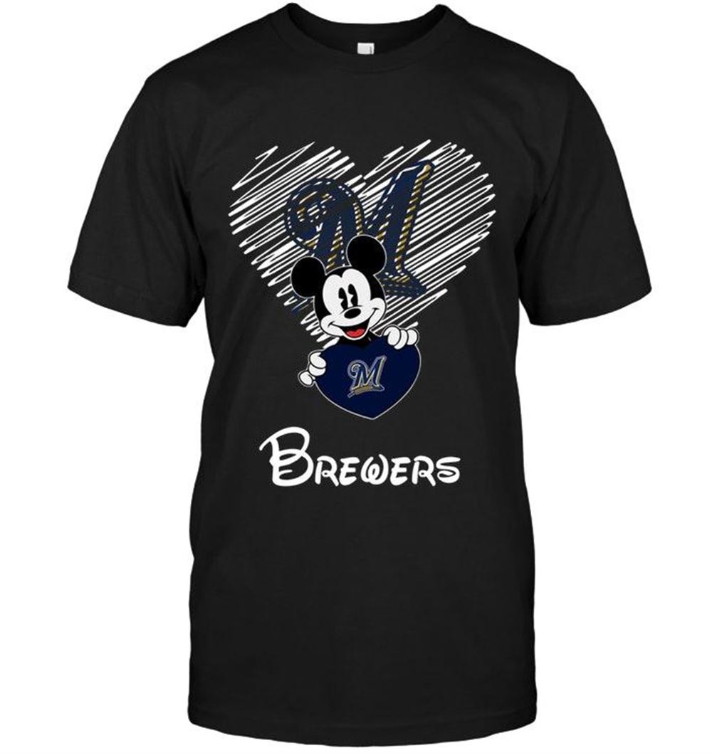 Interesting Mlb Milwaukee Brewers Mickey Loves Milwaukee Brewers Fan Shirt 