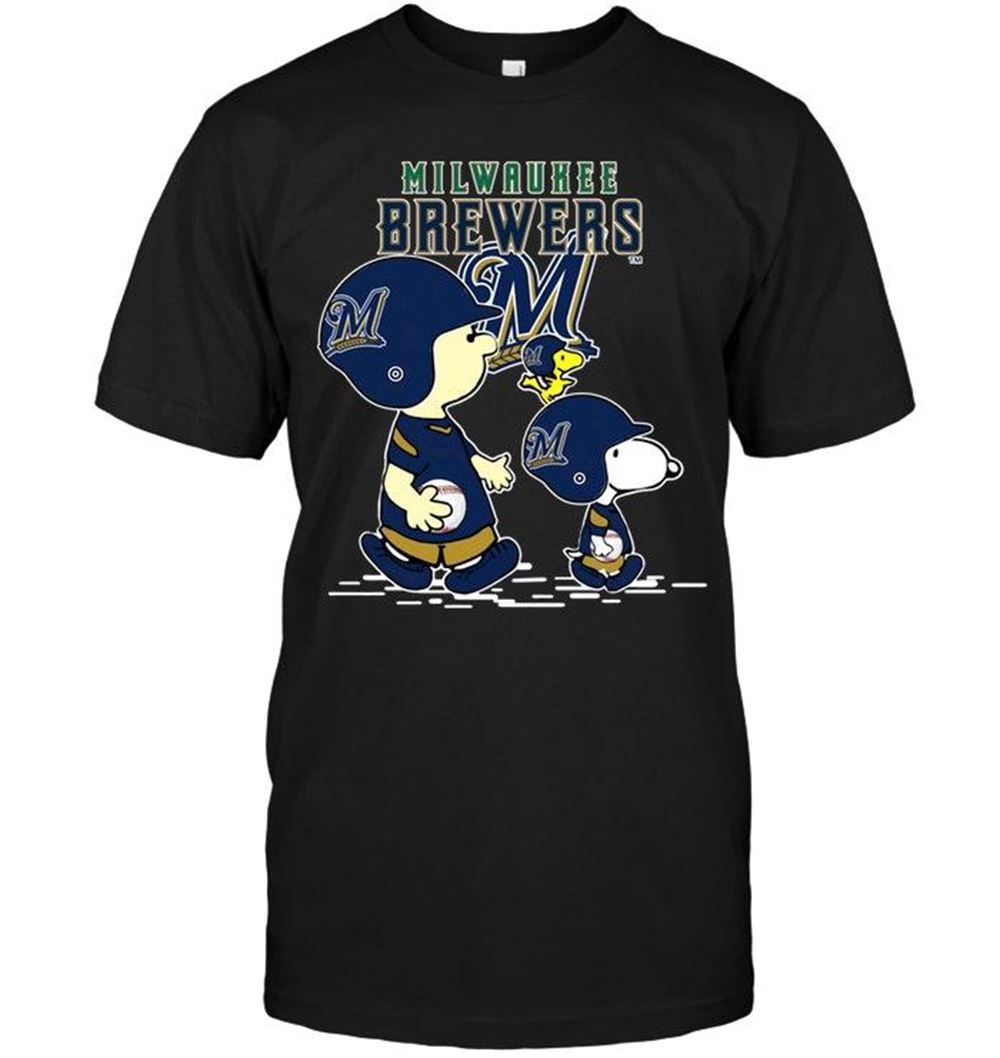 Best Mlb Milwaukee Brewers Snoopy Shirt 