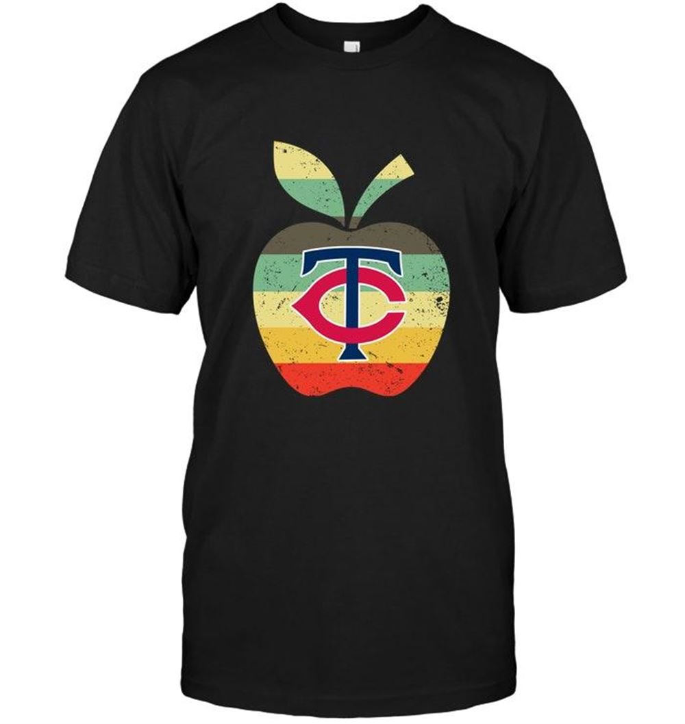 Gifts Mlb Minnesota Twins Teacher Apple Retro Shirt 