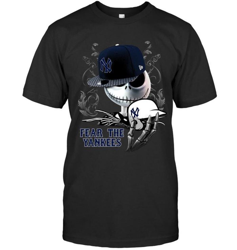 Promotions Mlb New York Yankees Fear The New York Yankees Jack Skellington Fan Shirt 