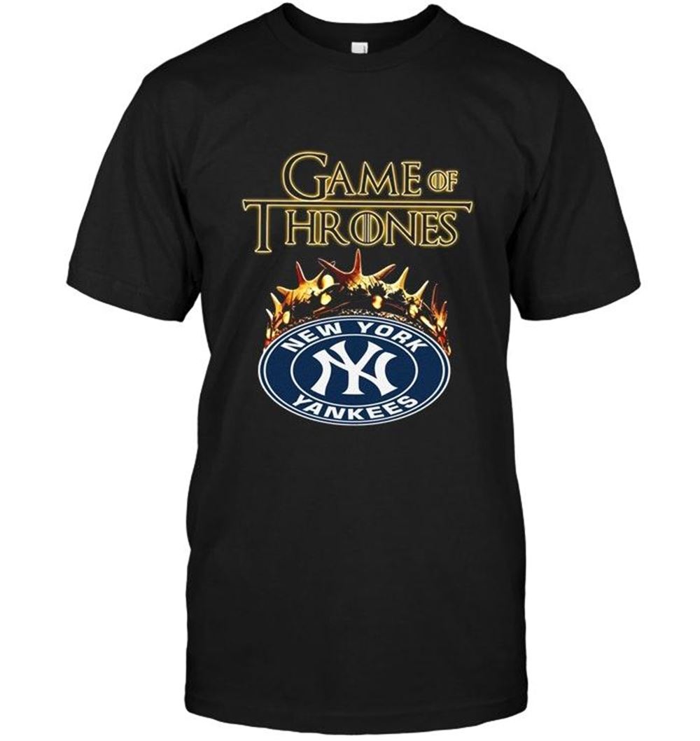 Limited Editon Mlb New York Yankees Game Of Thrones Crown Shirt 
